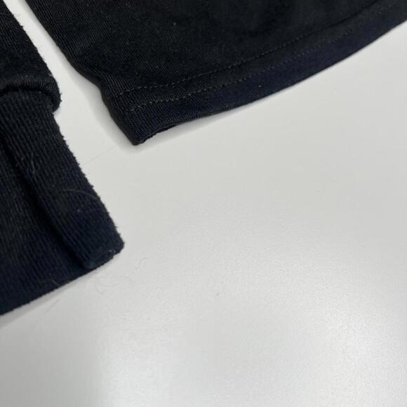 Vintage 1990 DC Comics Batman Long Sleeve Shirt Youth L Black Yellow Logo Belt - Picture 10 of 10